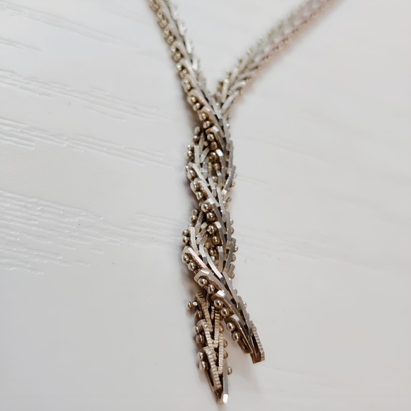 Vintage MEXICO Sterling Silver Braided Riccio Necklace 17" - Picture 3 of 14